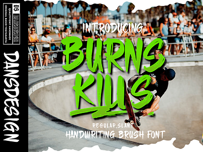 BURN KILL FONT BY DANSDESIGN