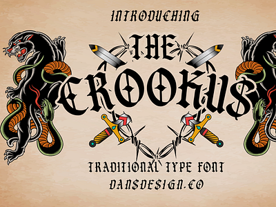 Crookus Modern Blackletter Font