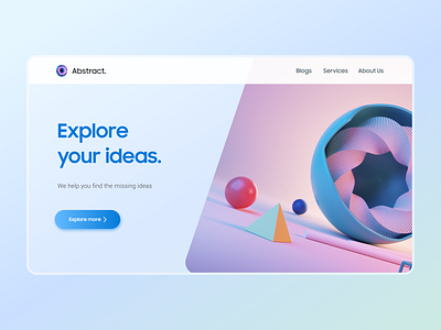 Abstract Art Landing Page