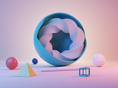 Abstact 3D 3d blender abstract design illustration minimal