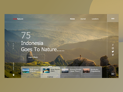 Indonesia Nature Website Design