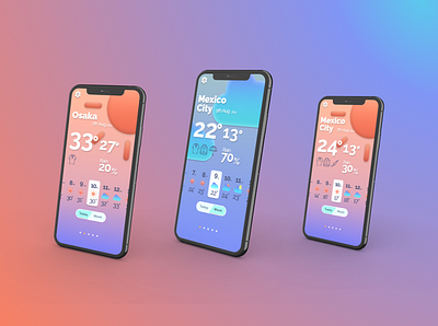 Weather App app design figma ui vector weather weather app