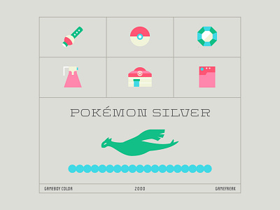 Pokemon Silver game cover redesign game game cover gameboy lugia pokeball pokemon pokemon art redesign trainer