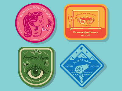 Pawnee Goddesses Badge and awesome badges goddesses knope leslie outdoors parks pawnee recreation scouts