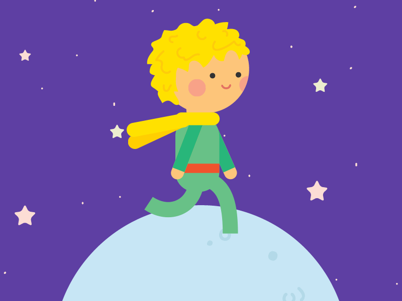 Little Prince little planet prince walking