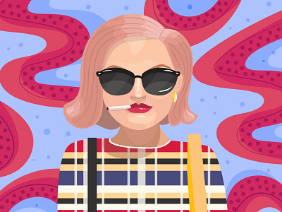 Badass Peggy Walking lips mad men octopus olson peggy smoking sunglasses
