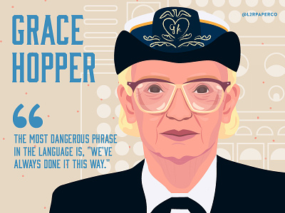 Grace Hopper admiral computers engineer figure gracehopper hero l2rpaperco navy portrait science women