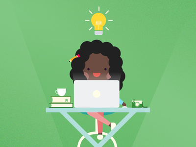 Bright Ideas bright ideastorm illustrator smart work desk