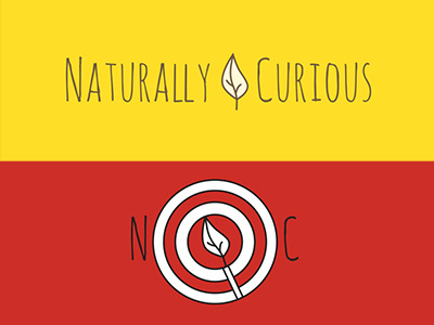 Naturally Curious Logos business cards identity