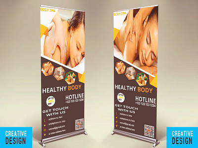 Roll-up Banner Design ad advert advertisement agency app apps art director banners brand branding brochure creative design developer flyer media mobile multimedia print ready roll up