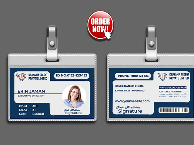 Employee Badges Template designs, themes, templates and downloadable ...