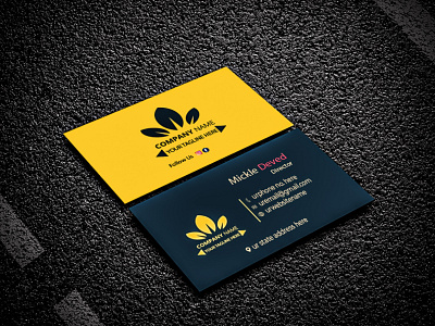 Professional Business Card black blue business card clean colorful colour colourful corporate creative design elegant green mono name card pattern pink print print ready professional simple