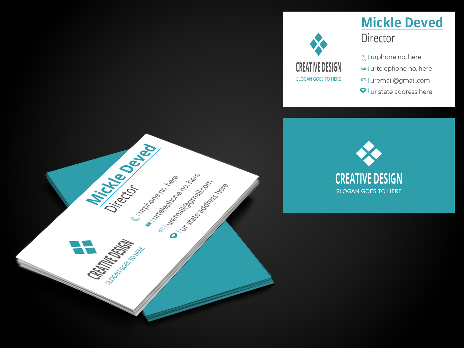 Simple Professional Business Card by Abdul Bari on Dribbble