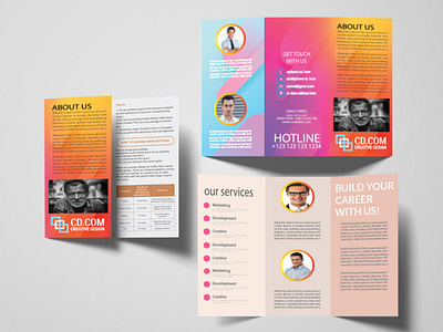 Corporate Tri fold Brochure Design a4 advertising agency branding brochure business business brochure clean company corporate creative customizable financial indesign letter marketing modern multipurpose print print ready