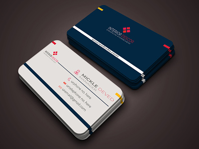 Simple Business Card black bleeds business card template