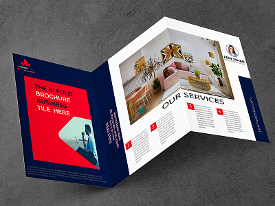 Corporate Bi Fold Brochure  Design