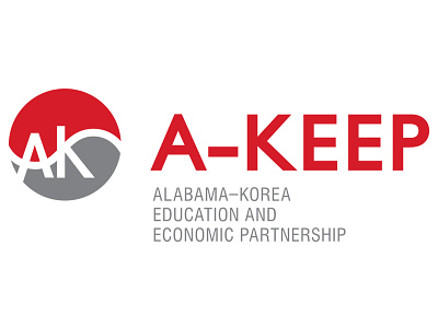 A-KEEP Logo gray korean logo red