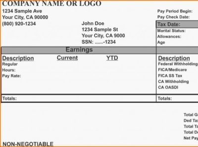 intuit pay stub template