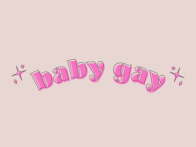 Baby Gay art branding design illustration illustrator lettering logo minimal typography vector
