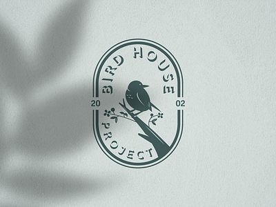 Bird House Project Logo animal logo bird logo birds design icon logo logo design logo template logo vector logos nest logo retro logo silhouette vector vintage logo