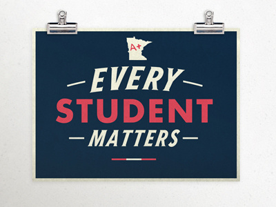 Every Student Matter futura highway matter political poster student
