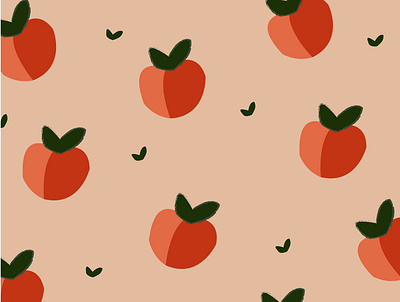 Peach pattern design flatdesign food illustration fruit illustration fruity illustration illustration art illustrator pattern design patterns peach texture