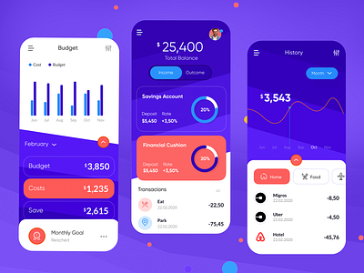 Finance App by Mehmet Özsoy for Orizon: UI/UX Design Agency on Dribbble