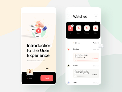 Course App Design by Mehmet Özsoy on Dribbble