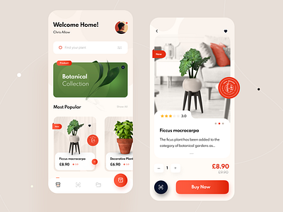 Plant Shop- Mobile App Design