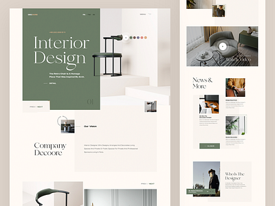 Landing Page - Decore by Mehmet Özsoy on Dribbble