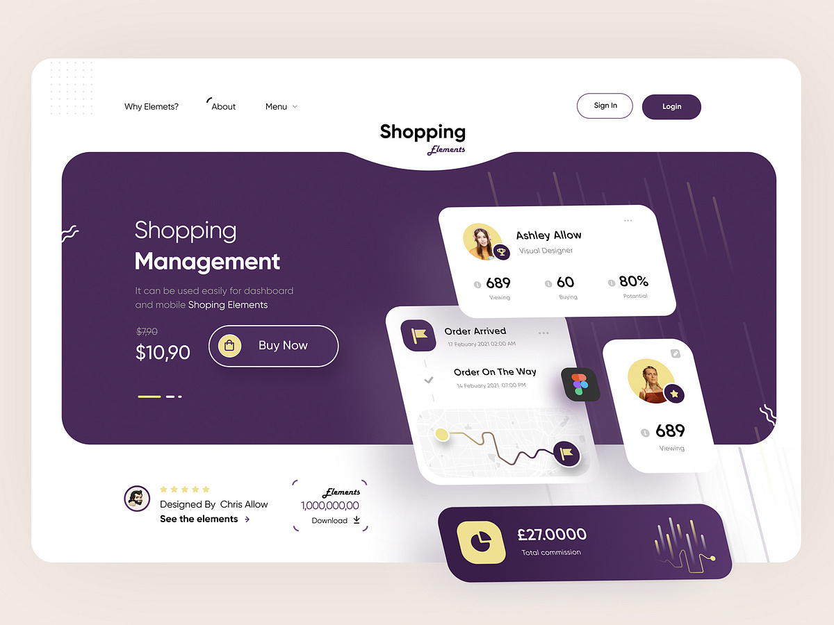 UI Element Sales site! by Mehmet Özsoy on Dribbble