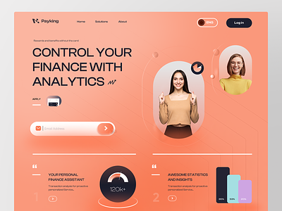 Payking- Finance Website creative design finance finance web site graphic design logo product design uidesign uxdesign web design webdesign women