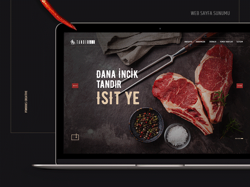 Meat concept design concept design creative meat ui design web design