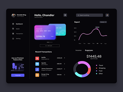 bank transaction dashboard