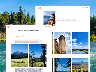 So Tiny So Big - Website outdoors photography typography ui web webdesign website