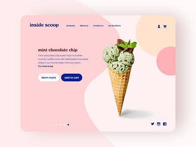 get the inside scoop 😋🍦 design ice cream typography ui web