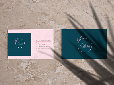 Manu Business card business card design business cards businesscard graphic graphics logo logos vector