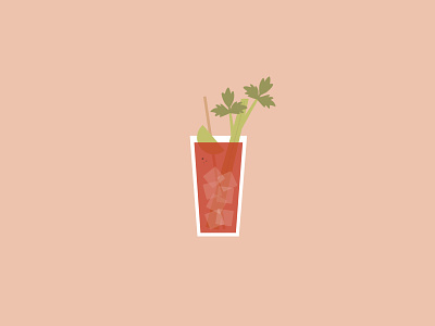 Bloody Mary Icon bloody mary cocktail design icon illustration
