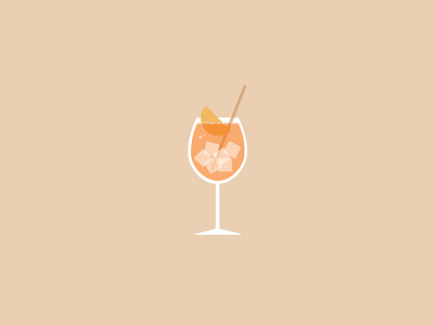 Aperol Spritz Icon aperol spritz cocktail design icon illustration