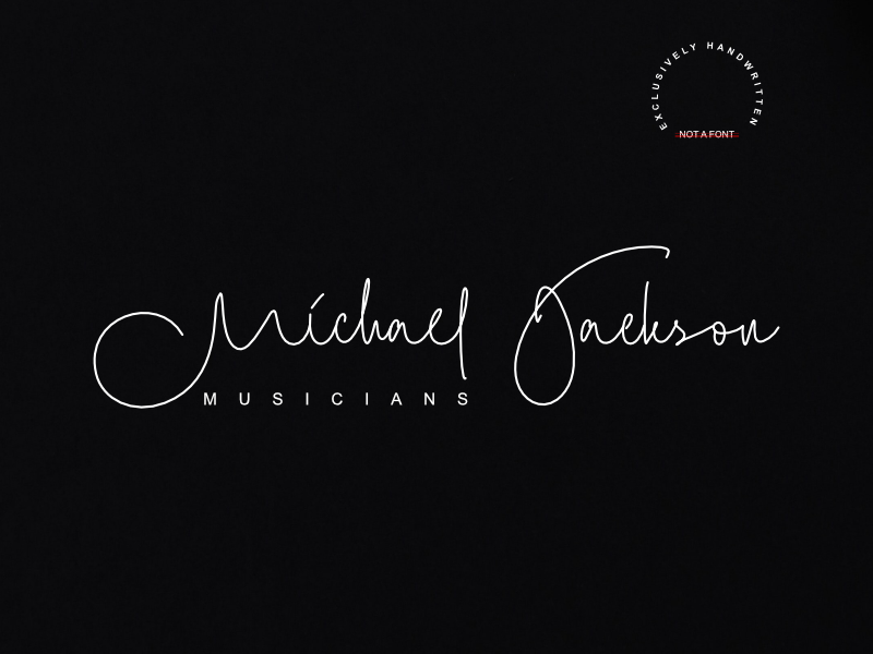 michael jackson logo font