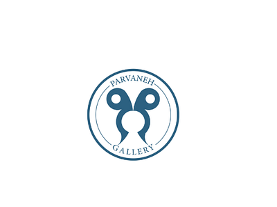 parvaneh gallery logo illustrator butterfly