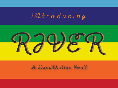 River Font animation art branding design fonts graphicdesign illustration logo minimal typography