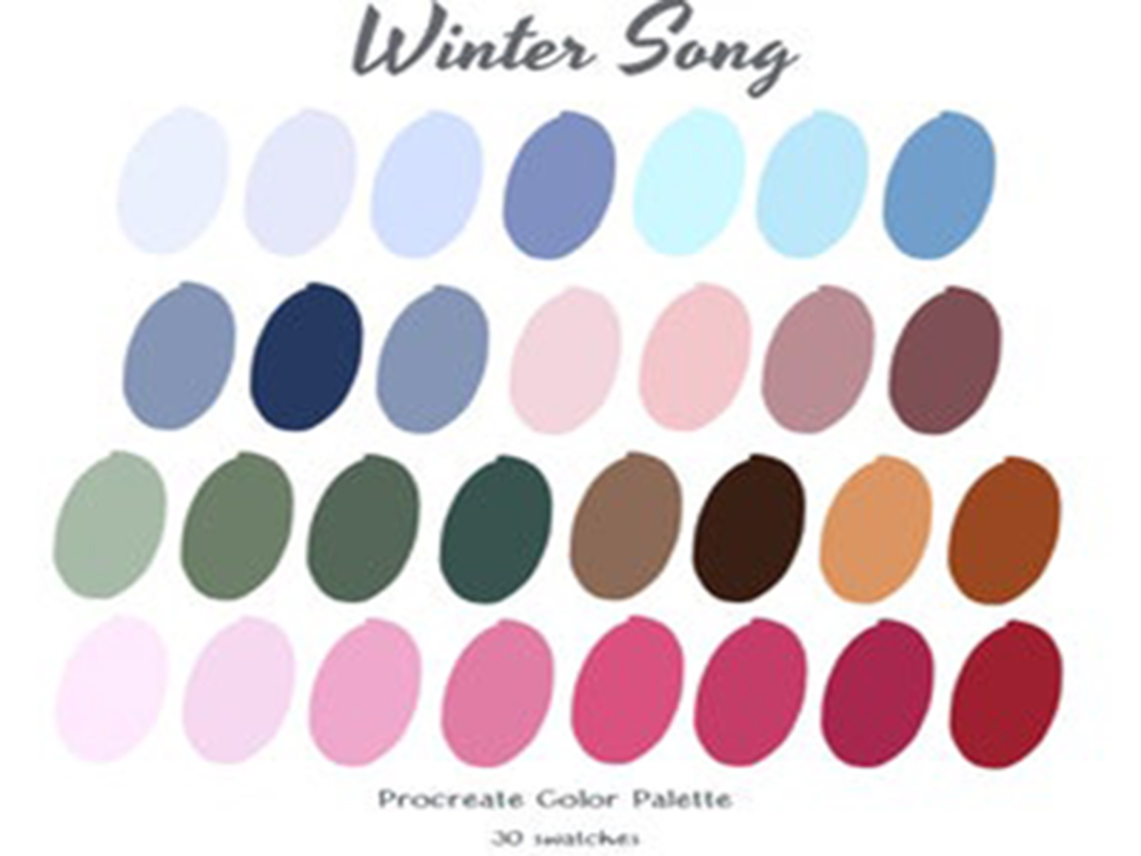 WINTER SONG Color Palette by sasivimol on Dribbble