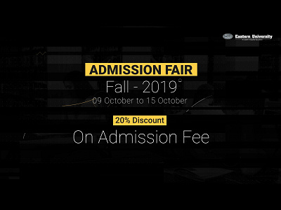 Admission Waiver Banner branding design educational psd template