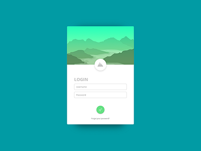 App Design card design login ui ux web