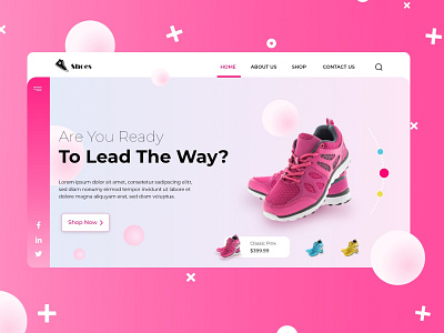 Shoe Company Landing Page Concept