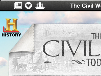 The Civil War Today - Broadsheet 1 ios ipad mobile ui user interface