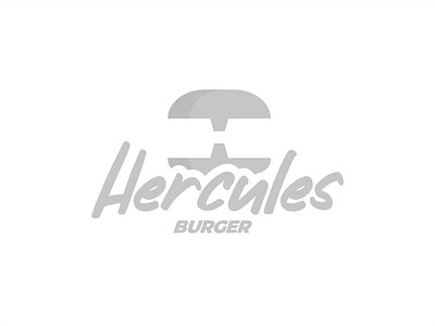 Hercules Burger art design flat icon illustrator logo minimal typography vector