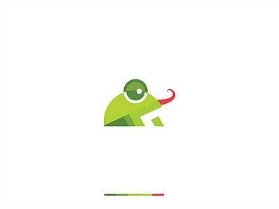 GOOGO Lazye Frog design flat icon illustrator logo minimal vector