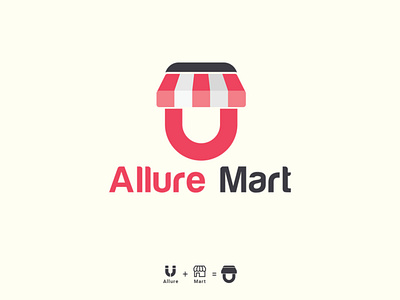 Allure Mart Ecommerce Logo | Minimal Logo Design brand brand identity branding design business logo combination logo company logo ecommerce logo gradient logo logo logo design logo designer logo identity logo maker logo mark logotype mart logo minimal logo modern logo shop logo store logo